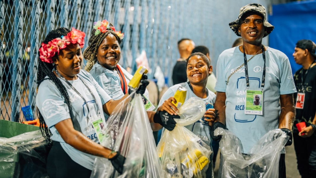 Campanha quebra recorde de reciclagem no Carnaval do Rio este ano