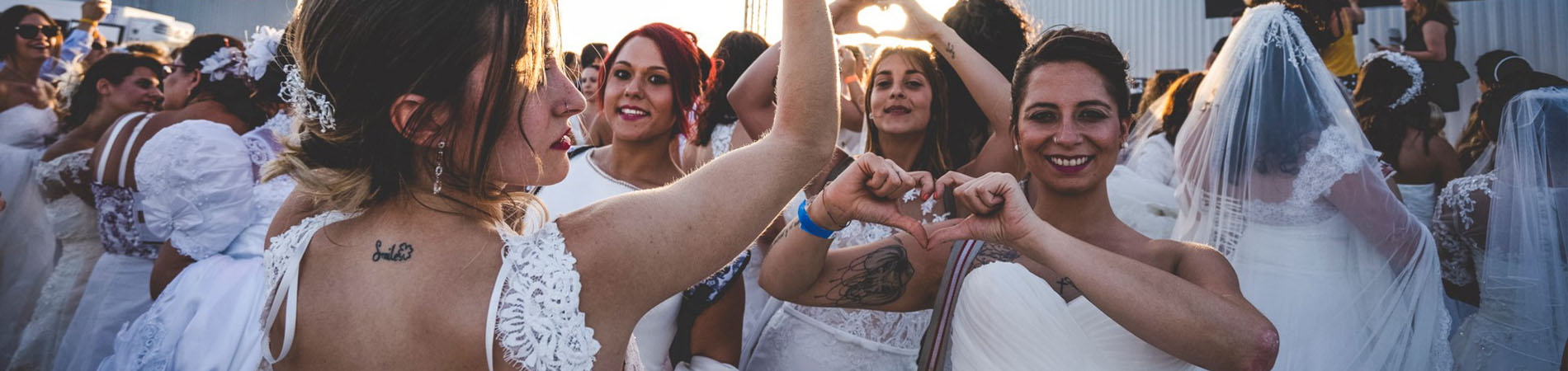 largest gathering of women dressed as brides 
