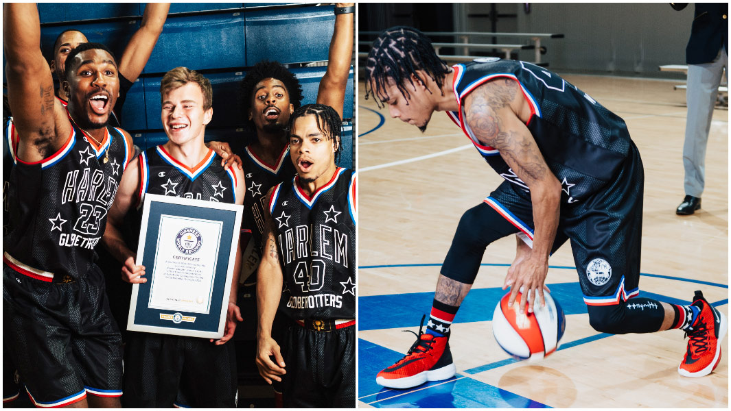 Harlem Globetrotters homenageiam Curly Neal com 22 tentativas de